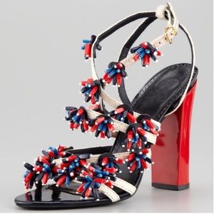Tory Burch Ambrosia Beaded Runway Sandal